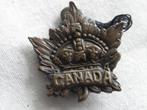 Insigne de casquette des services généraux canadiens de la P, Emblème ou Badge, Armée de terre, Enlèvement ou Envoi