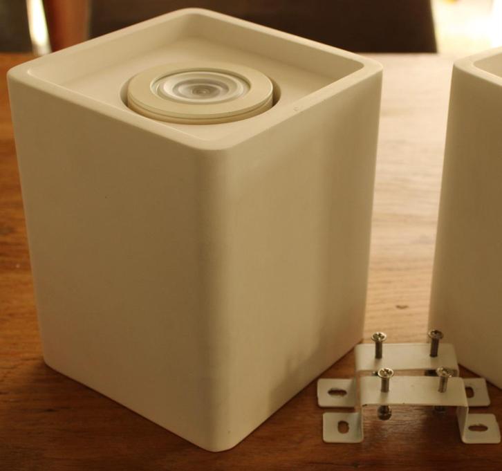 Prachtig witte design plafondlamp overschilderbaar merk SLV, Huis en Inrichting, Lampen | Plafondlampen, Zo goed als nieuw, Metaal