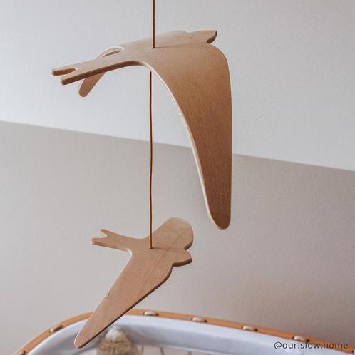Charlie Crane houten mobiel met ophangstang, Kinderen en Baby's, Kinderkamer | Inrichting en Decoratie, Zo goed als nieuw, Ophalen