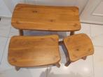 Vintage eikenhouten nesting tables, Ophalen of Verzenden