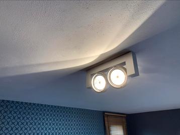 Plafond/wandlamp Deltalight in aluminium 