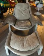 •	Vintage lounge chair Vittorio Introini design plus ottoman, Enlèvement, Utilisé