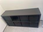 Meuble KALLAX IKEA 2x4 noir, Enlèvement, Utilisé