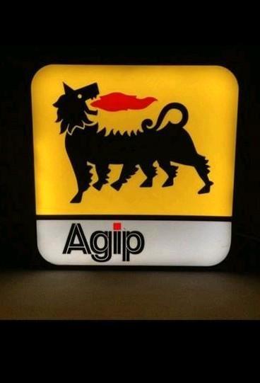 Lichtbord AGIP, Verzamelen, Merken en Reclamevoorwerpen, Nieuw, Ophalen of Verzenden