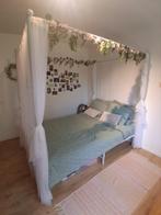 hemelbed 140 x 200, Huis en Inrichting, Slaapkamer | Bedden, Ophalen, Wit, Tweepersoons, 140 cm