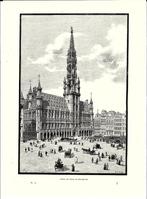 1892 - Brussel stadhuis / maison de ville de Bruxelles, Antiquités & Art, Enlèvement ou Envoi