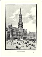 1892 - Brussel stadhuis / maison de ville de Bruxelles, Ophalen of Verzenden