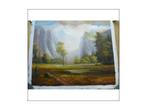 OLIEVERF SCHILDERIJ BERGLANDSCHAP 52x63 cm Nieuw, Antiek en Kunst, Kunst | Schilderijen | Klassiek, Ophalen of Verzenden
