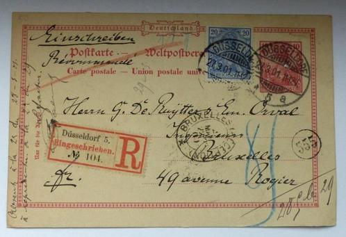 3 Duitse vooraf gefrankeerde kaarten, Postzegels en Munten, Brieven en Enveloppen | Buitenland, Briefkaart, Ophalen of Verzenden