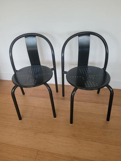 Paire de chaises design vintage Ikea Maxmö, Huis en Inrichting, Stoelen, Zo goed als nieuw, Metaal, Ophalen of Verzenden