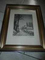 Emile de Cooman De broekkouter, Antiek en Kunst, Kunst | Etsen en Gravures, Ophalen of Verzenden