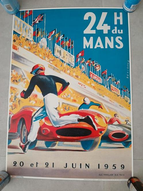 Vintage Poster Reproductions, Gesigneerd, met numbering., Verzamelen, Posters, Zo goed als nieuw, Sport, Deurposter of groter