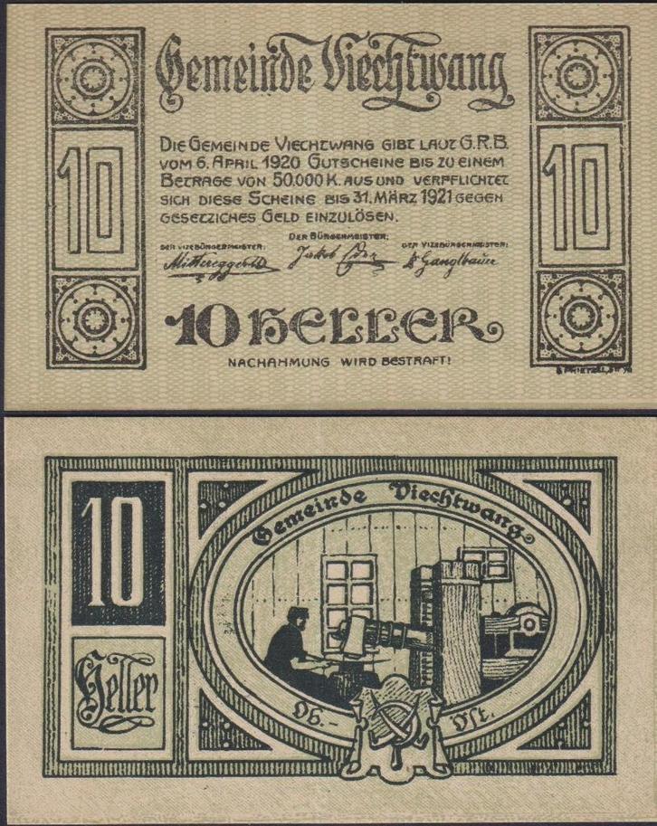 Noodgeld Oostenrijk, Postzegels en Munten, Munten en Bankbiljetten | Verzamelingen, Bankbiljetten, Ophalen of Verzenden
