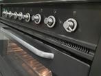 🔥Luxe Boretti Fornuis 90cm antraciet + rvs 6 pits 1 oven, Elektronische apparatuur, Fornuizen, 60 cm of meer, Ophalen of Verzenden