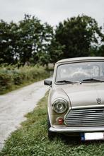Oldtimer Mini, Auto's, 4 zetels, Beige, 46 kW, Leder en Stof