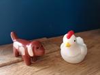 Fisher Price vintage kip en hond, Ophalen of Verzenden, Gebruikt