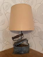 Lampe vintage unique – base en fer à repasser ancien, Ophalen, Gebruikt