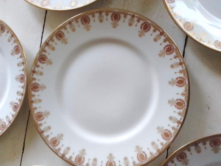 Limoges Vignaud A Golse - 6 assiettes dessert ou entrée, Antiquités & Art, Antiquités | Céramique & Poterie, Enlèvement ou Envoi