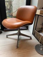 MIM Roma bureaustoel leder, hout, aluminium, Antiek en Kunst, Antiek | Meubels | Stoelen en Sofa's, Ophalen