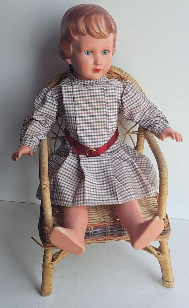 Jolie ancienne poupée tortue 48 cm en celluloïd, Verzamelen, Poppen, Gebruikt, Pop, Ophalen of Verzenden