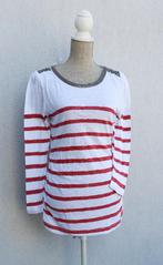 Mooie top als nieuw gevoerd met parels - T36 Original Band, Bande originale, Wit, Ophalen of Verzenden, Zo goed als nieuw