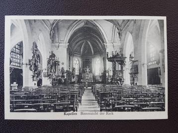 Postkaart Kapellen Binnenzicht der Kerk beschikbaar voor biedingen