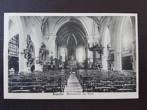 Postkaart Kapellen Binnenzicht der Kerk, Verzamelen, Postkaarten | België, Ongelopen, Antwerpen, 1940 tot 1960, Ophalen of Verzenden