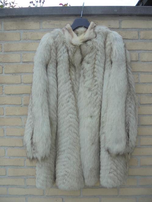 Mooie zware halflange pelsjas, Kleding | Dames, Jassen | Winter, Zo goed als nieuw, Maat 38/40 (M), Beige, Ophalen of Verzenden