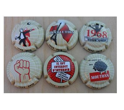 Champagne capsules - Generieken - Mai 68 (G 1009), Collections, Collections complètes & Collections, Envoi