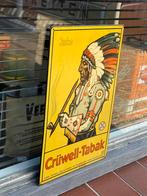 Cruwell Tabak oud reclamebord, Verzamelen, Ophalen of Verzenden, Gebruikt, Reclamebord