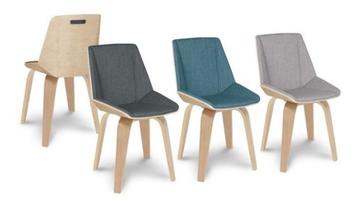 6 chaises pivotantes modèle Ackky en tissus gris claire, Maison & Meubles, Gris, Enlèvement, Scandinave, Tissus