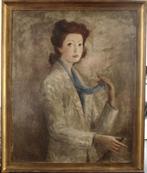 Ricardo Magni 1902-1952, Portrait, Jeune femme 1939, Antiek en Kunst, Ophalen of Verzenden