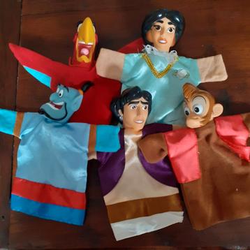 Aladdin handpoppen poppenkastpoppen Disney  beschikbaar voor biedingen