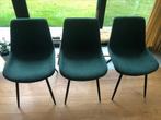 3 nieuwe stoelen Maison du monde, donkergroene kuipzit, Huis en Inrichting, Stoelen, Ophalen