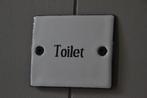 DEURBORDJE ~emaille vierkant Toilet~, Ophalen of Verzenden, Nieuw