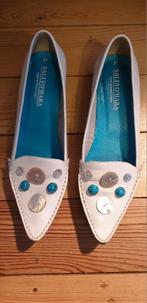 Vintage leren schoenen - Maat 37, Kleding | Dames, Pumps, Wit, Ophalen of Verzenden, Gedragen