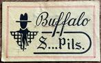 BUFFALO S…PILS oud etiket, Verzamelen, Ophalen of Verzenden, Zo goed als nieuw, Overige typen
