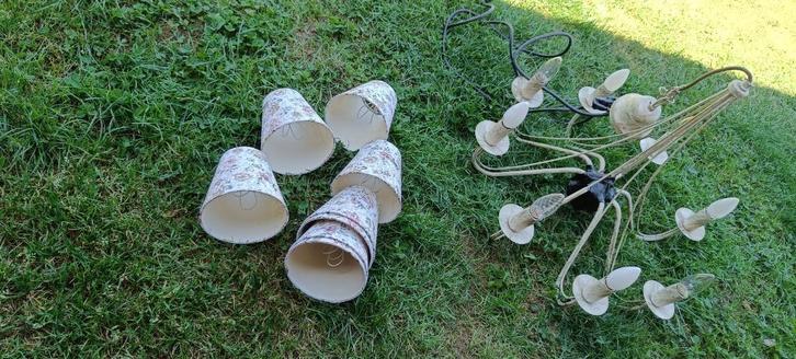 kroonluchter 8 armen, Huis en Inrichting, Lampen | Overige, Gebruikt, Ophalen