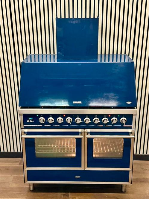 Luxe Boretti 6 pits Fornuis Incl. Afzuigkap 100 CM, Elektronische apparatuur, Fornuizen, Zo goed als nieuw, Vrijstaand, Gas, 5 kookzones of meer