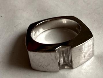 bague homme MONTBLANC en argent 925 t-52, Handtassen en Accessoires, Ringen, Ophalen of Verzenden, Zilver, Zilver, Heer