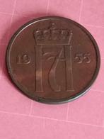 NOORWEGEN 5 Ore 1955, Postzegels en Munten, Munten | Europa | Niet-Euromunten, Ophalen of Verzenden, Losse munt, Overige landen