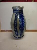 poterie cruche gres + pot couleur bleue, Antiquités & Art, Enlèvement