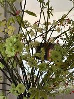 Prachtige vaas met zijde bloemen, Overige kleuren, Verzenden, 75 cm of meer, Glas