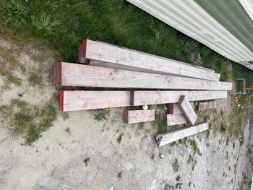 Douglas balken, Doe-het-zelf en Bouw, Hout en Planken, Ophalen, Gebruikt, Balk, 50 mm of meer