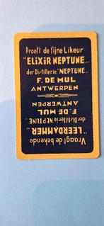 Speelkaart Antwerpen  – Distillerie  De Mul, geel blauw_20, Ophalen of Verzenden, Gebruikt, Speelkaart(en)