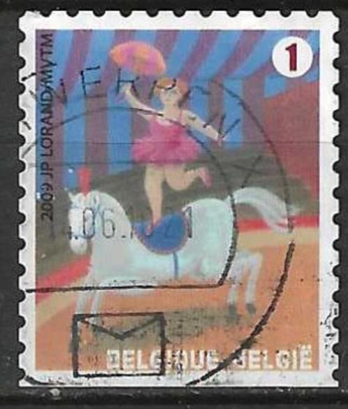 Belgie 2009 - Yvert 3918 /OBP 3937 - Het circus (ST), Timbres & Monnaies, Timbres | Europe | Belgique, Affranchi, Envoi
