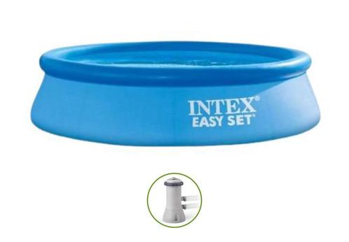 Intex Easy Set opblaasbaar zwembad - rond - Ø457 x H107 cm, Tuin en Terras, Zwembaden, Nieuw, Opblaaszwembad, 80 tot 120 cm, 400 cm of meer