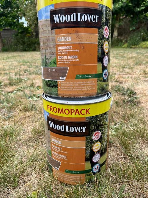 Tuinhoutbeits Matt Taupe, Doe-het-zelf en Bouw, Verf, Beits en Lak, Zo goed als nieuw, Beits, 5 tot 10 liter, Overige kleuren