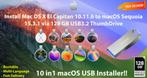 OSX / OS X / macOS 10in1 USB-Stick USB 128GB 10.11.6-15.3.1, Computers en Software, Verzenden, Nieuw, MacOS