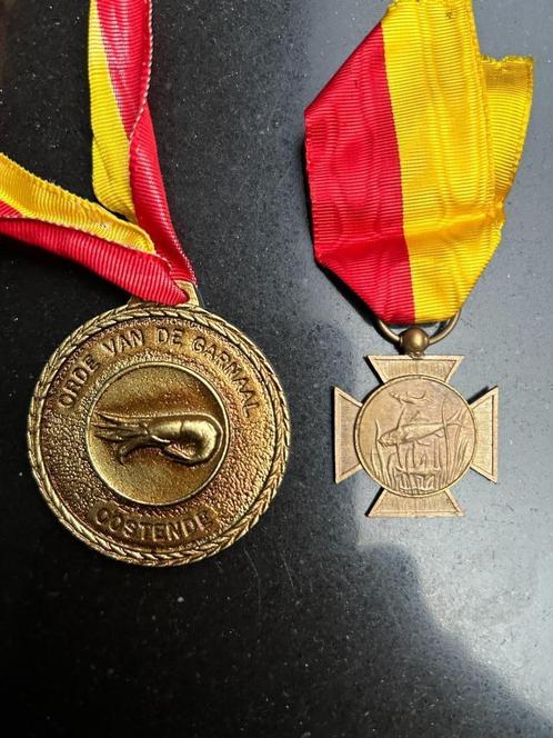 Orde van de Wullok en Orde van de Garnaal Oostende +- 1970, Postzegels en Munten, Penningen en Medailles, Ophalen of Verzenden